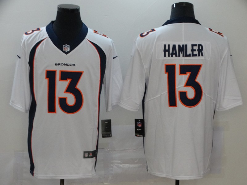 Men Denver Broncos #13 Hamler white Nike Vapor Untouchable Limited Player NFL Jerseys